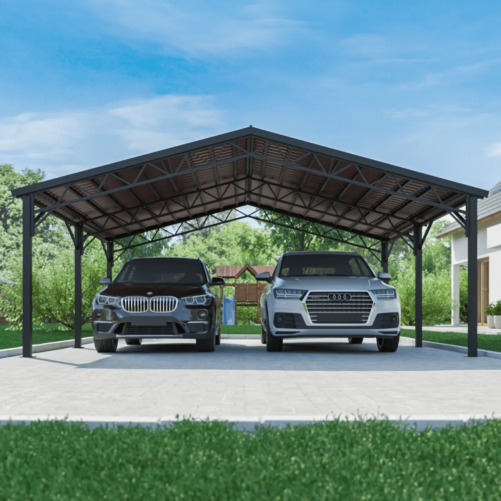 Двускатные навесы