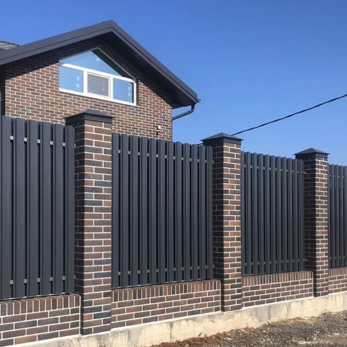 Забор шахматка